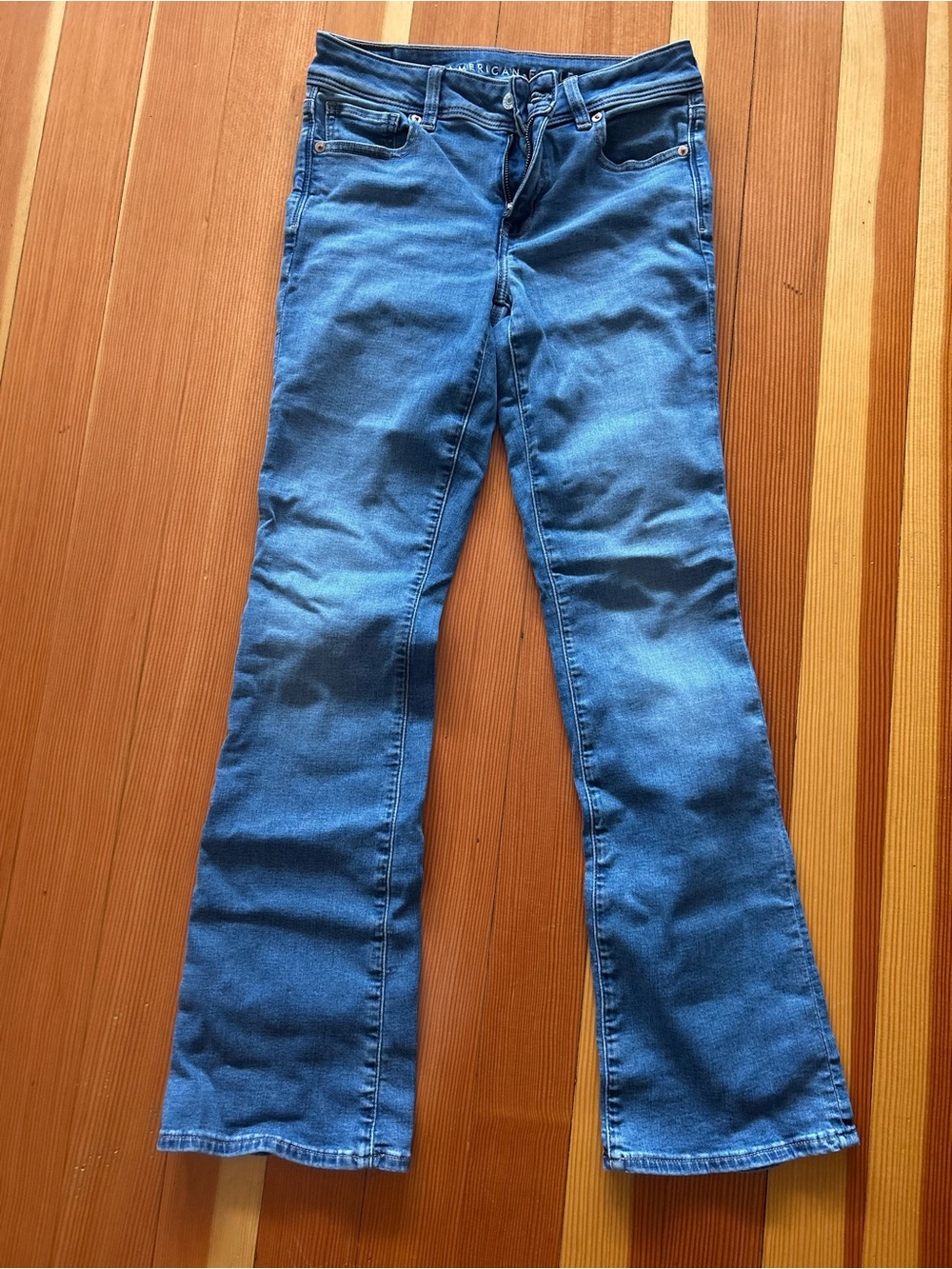American Eagle Outfitters Women's Medium Blue Bootcut Jeans